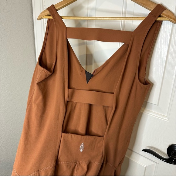 FP Movement Terracotta Orange Never Better One Piece Athletic Jumpsuit L *flawed - Picture 4 of 15